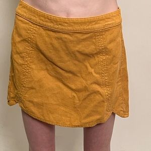 Pacsun mustard yellow mini skirt